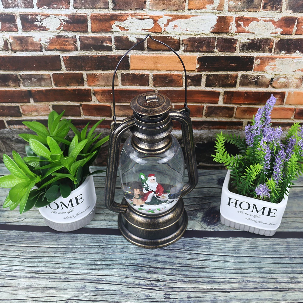 Ретро старомодная масляная лампа, антикварные медные светодиодные масляные свечи