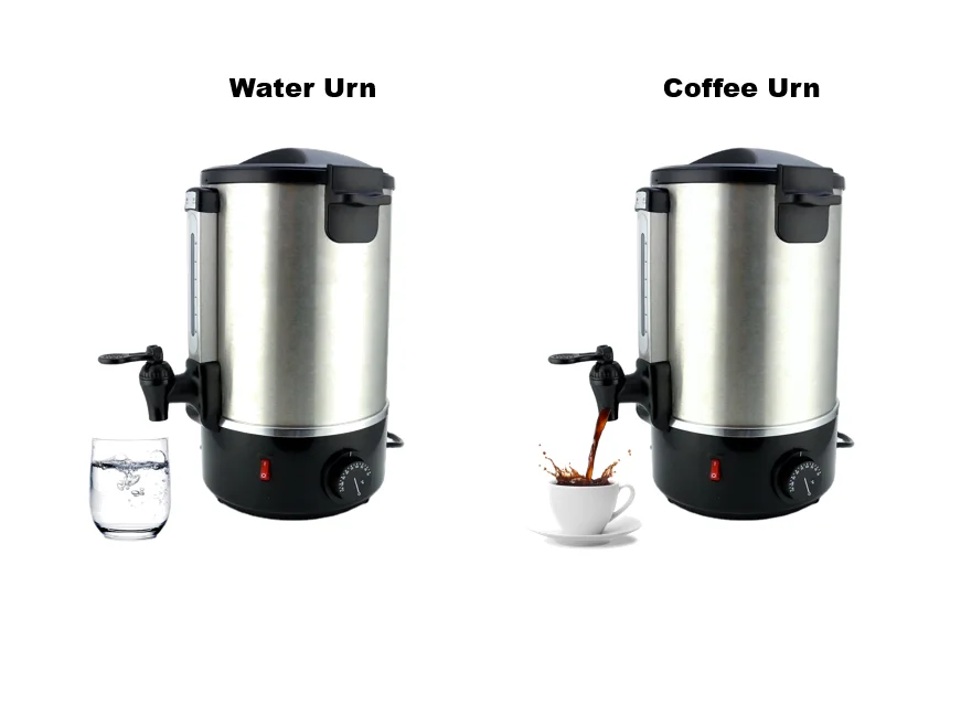 Hotel Restaurant Double Wall Electric Coffee Urn 20l 304 Stainless Steel Portable Kettle Coffee