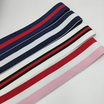 Custom Eco-Friendly Jacquard Woven Elastic Band with GYM Logo for Pants Sportswear Thick 4-5cm Width Logo Webbing Home Textiles