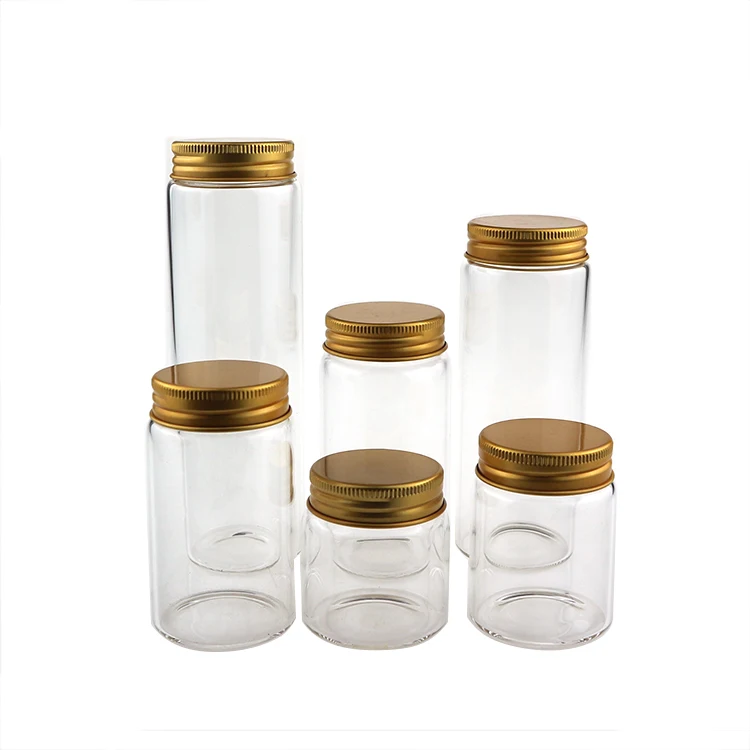 Glass Test Tube with Aluminum Screw Cap