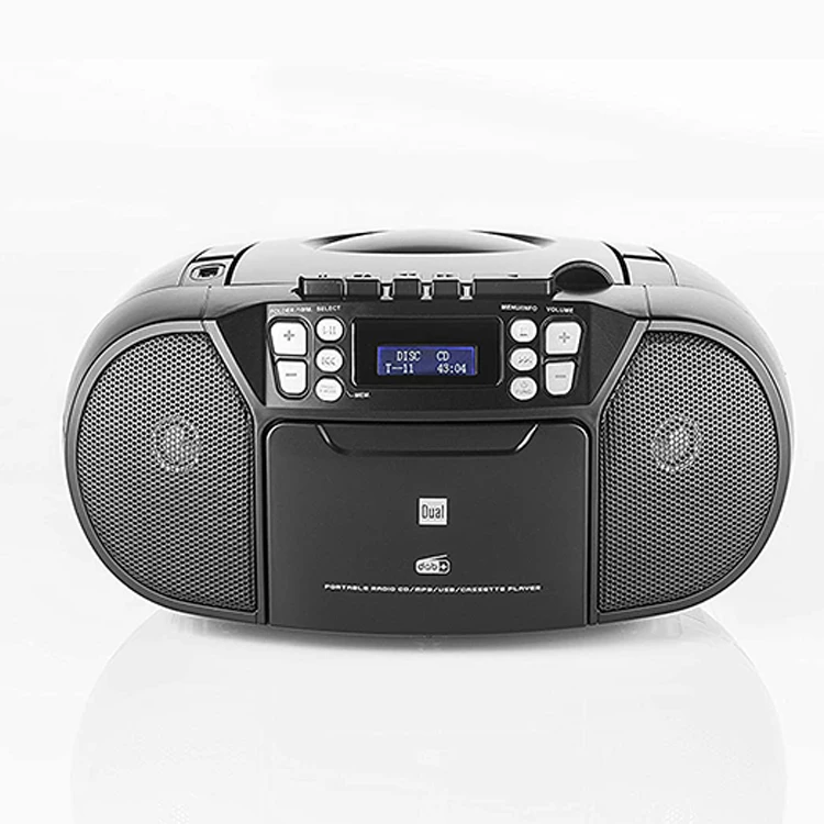 Home Portable Stylish Compatible Multi Function DAB+ FM Betriebene Tragbare Cd-Player Solar Powered Cd Player With Speakers