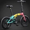 7 สปีด - ชมพู เหลือง ฟ้า - ดิสก์เบรกน้ำมัน Shimano แบบปรับได้