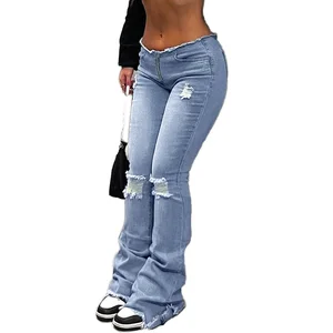 Hot Sale Ladies Jeans Pants  New Arrival Women's Denim Jean Breathable Pants New Arrival Women's Denim Jean Breathable Pants