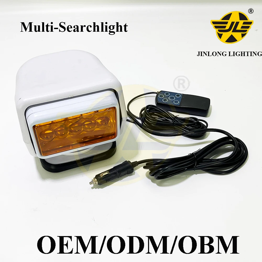 12V Car LED Searchlight 360 Degree Rotating Marine Boat Roof Top Spotlight Outdoor Camping Hunting LED Spot Beam Work Lamp