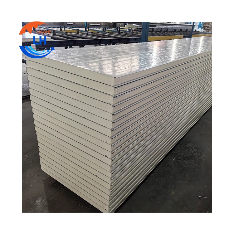 Impact Resistant 100kg/sqm Polyisocyanurate PIR PU Insulated Sandwich Boards Panels for Agricultural Greenhouses