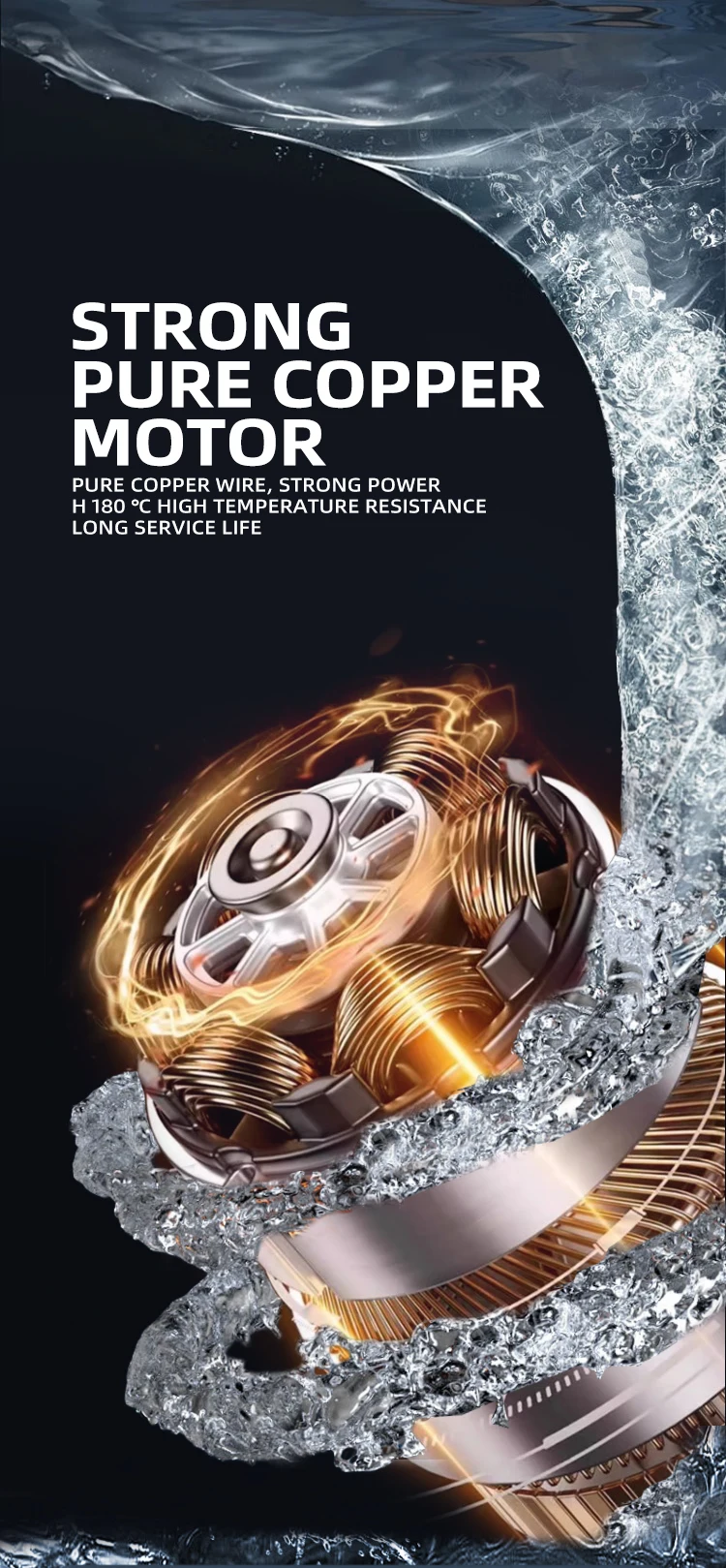 LPA15-110Copper Bomba blindada para torneira de cozinha Bomba quente e fria para aquecedor