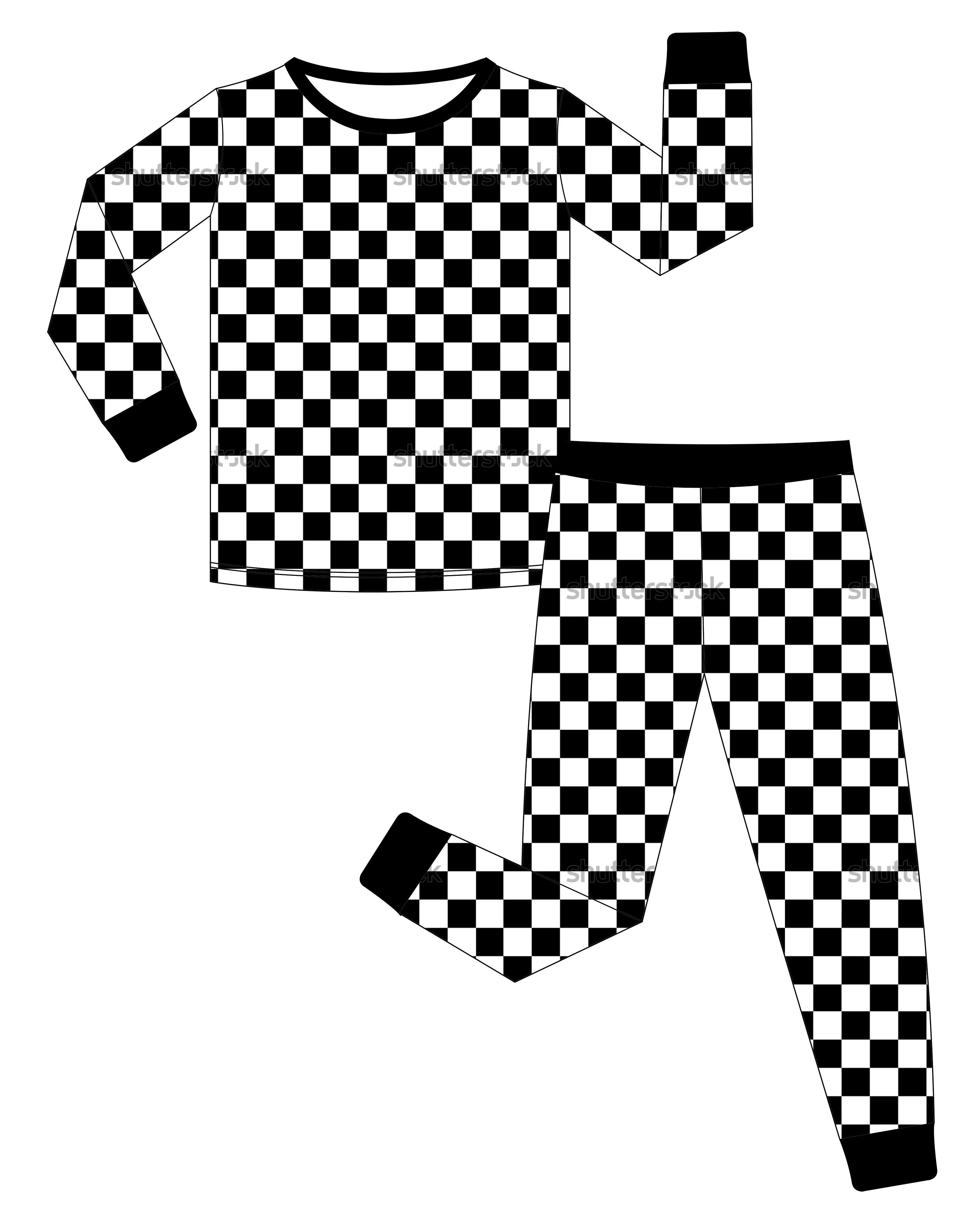 Factory Price Simple Checkered Bamboo Toddlers Pajamas Baby Outfits