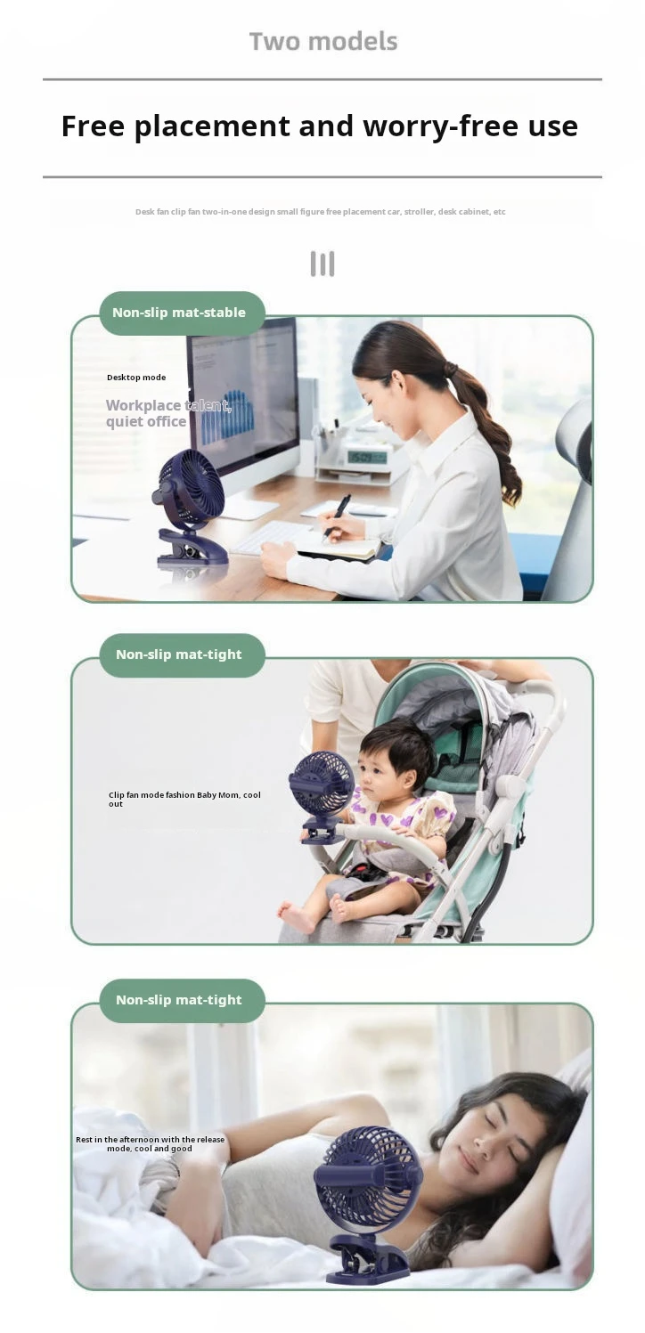 Table Fan, USB, Portable - detail 10