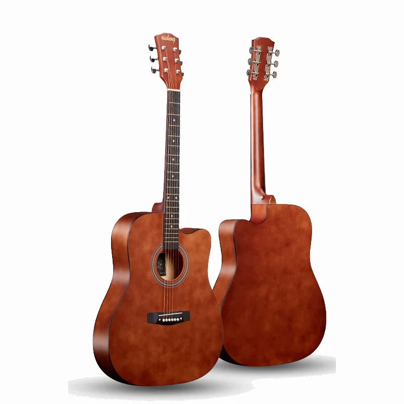 Guitarra De Tilo De 41 Pulgadas,Instrumento Acústico De 6 Cuerdas,Color  Café - Buy Tilo Guitarra De Tilo De 41 Pulgadas Corte 6 Cuerdas De Guitarra  Acústica Color Café,Profesional Principiante Práctica Guitarra Acústica