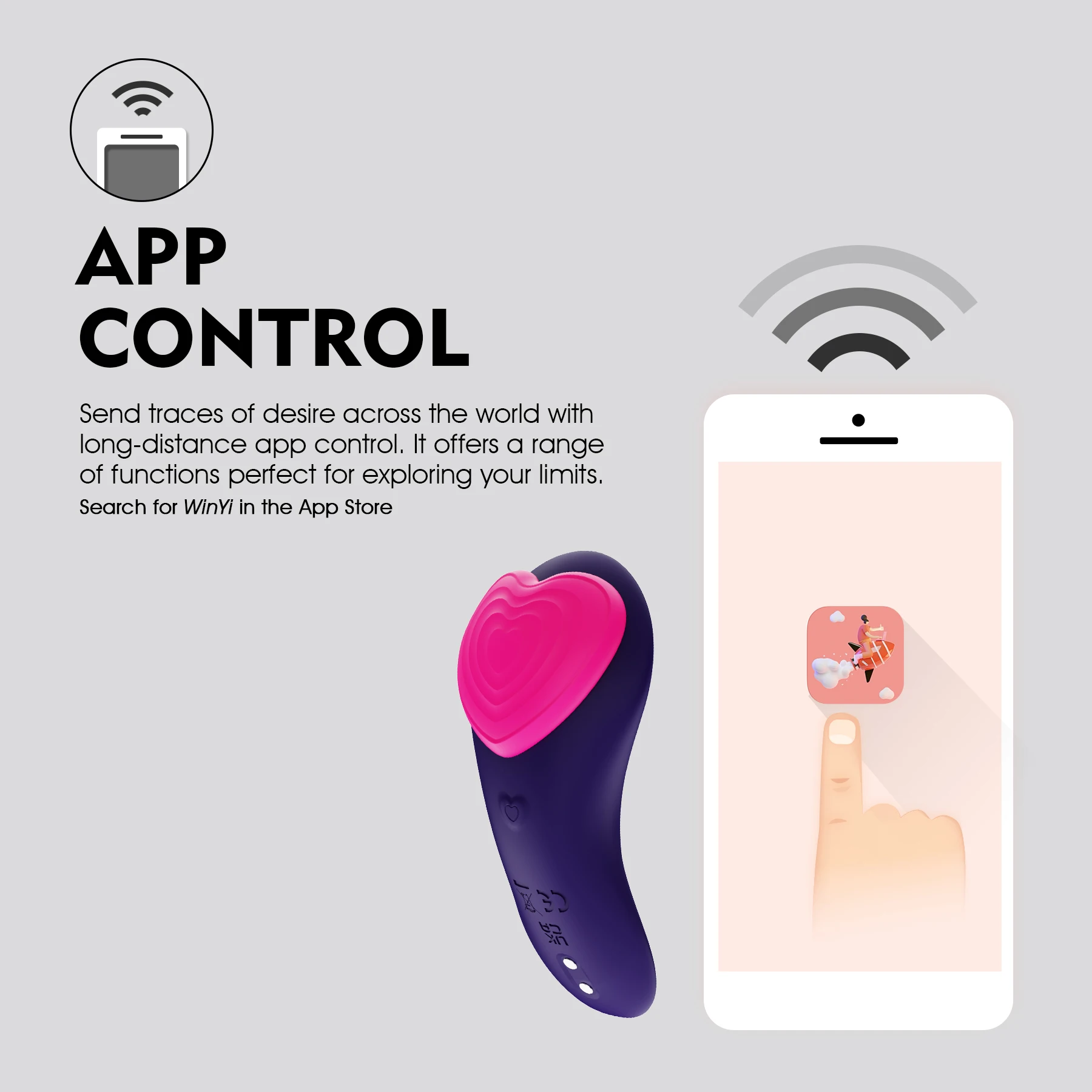 WINYI 2023-2024 App Controlled Vibrator Men Ring Anal Plug  Masturbator Sex Toy Panty Wireless Wearable Vibrator for Woman