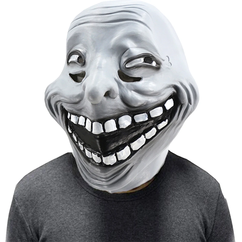 Troll Face Zombie mouth - Mask Design - Sticker