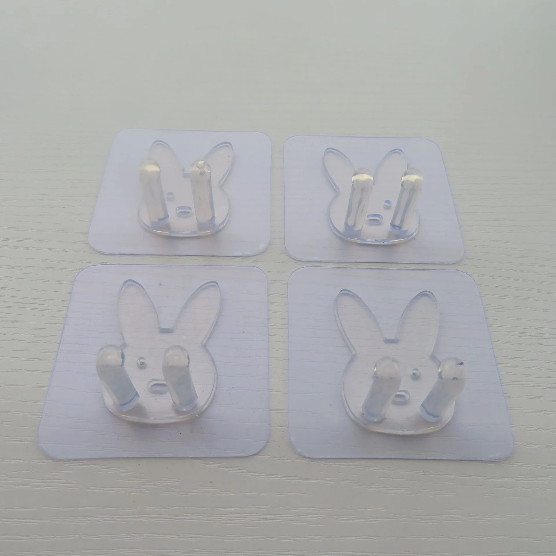 Rabbit Plug Hook Multifunctional Sticky Hook Fixed Traceless Viscose Finishing No Punching Double Hook manufacture