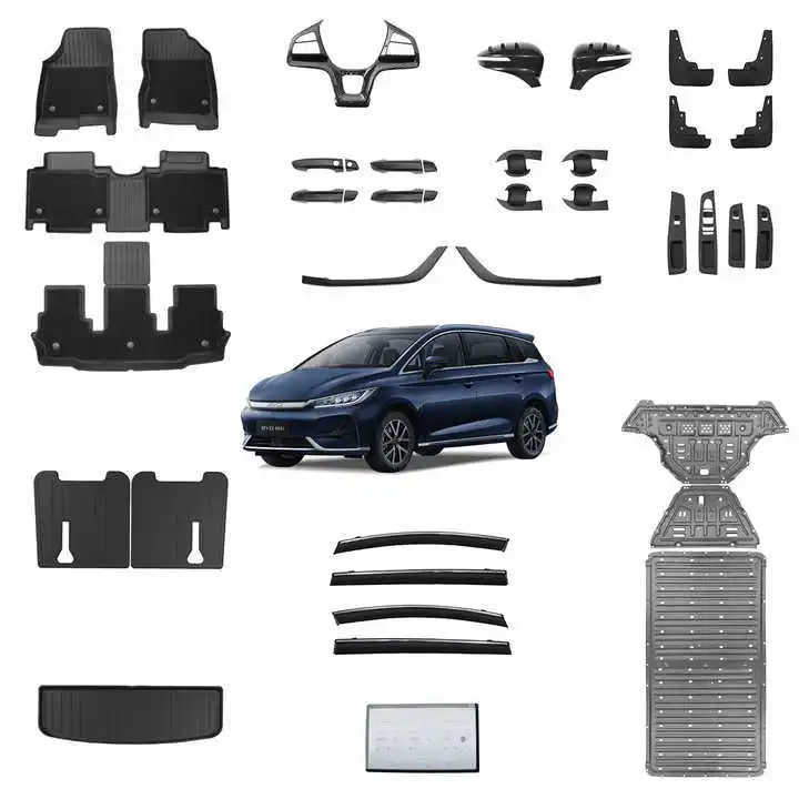 ملحق داخلي تلقائي لسيارة BYD M6، إكسسوارات Emax7، قطع داخلية عالية الجودة من مادة ABS تغطي السيارة بالكامل