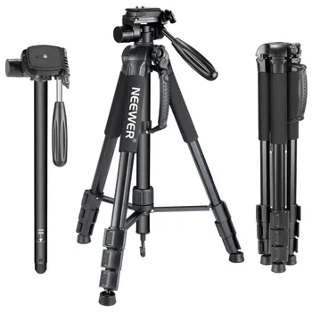 Neewer Camera Tripod Monopod Portable 22.4 Inches/57 cm Aluminum Alloy  with 3-Way Swivel Pan Head Carrying Bag for /
