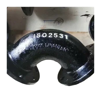 ISO2531 Ductile cast Iron double 90 degree elbow DI Flange bends