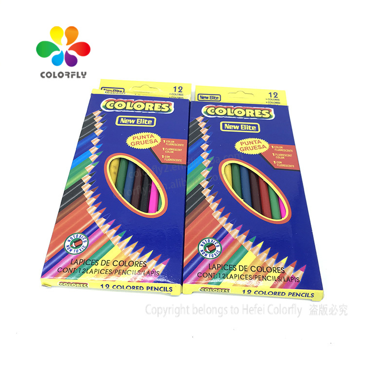 DOMS Высокое качество 7 дюймов 12 видов цветов для офиса/школы деревянных цветных карандашей в бумажной коробке colorpencil набор
