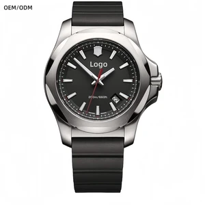 OEM Custom Logo Luxury Mechanical Watch for Men 20ATM High Quality Super Luminous 43MM Automatic Wrist Watches with Rubber Strap