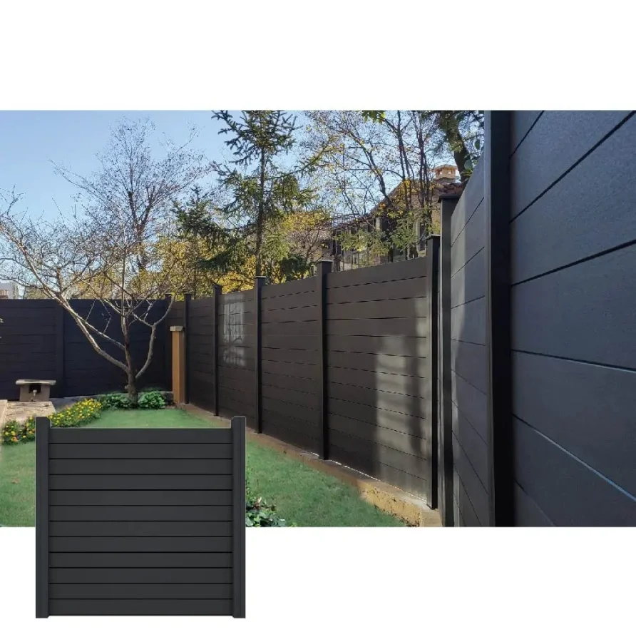 Assembled Wpc Fence Easy Install Private Wood Plastic Composite Wpc Fence Panel in USA Outdoor Wpc Fencing Panels Boards