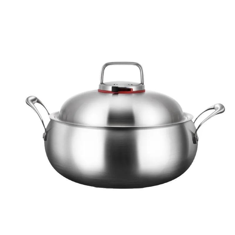 316 Stainless Steel Micro-pressure Cooker New apple Pot Steamer Soup Pot for Household Thickening Stew Micro-pressure Saucepan