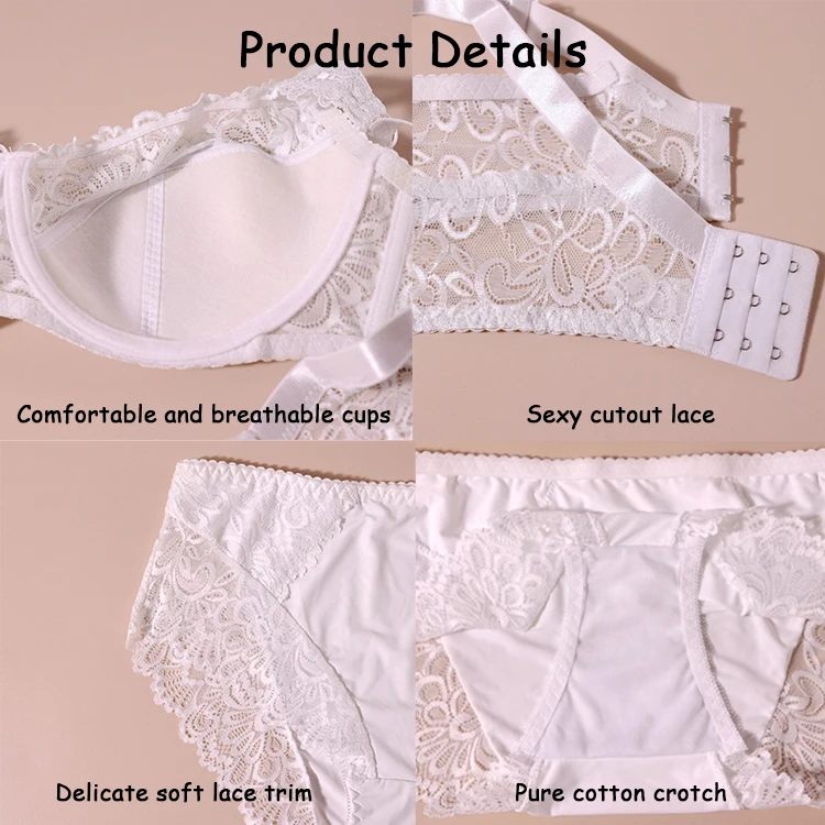 Designer New Sexy Large Cup Bra Underwear Set Ultrathin 42 Big Cup