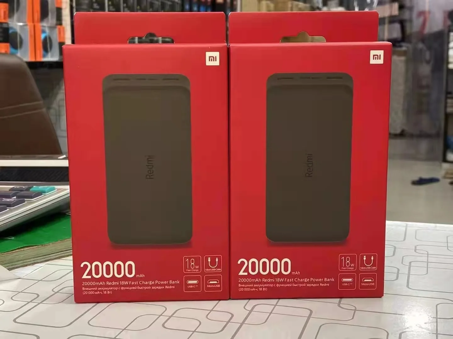 Global Version Mi 20000mah Power Bank 18w Fast Charge Typec Microusb Mi Redmi 20000mah