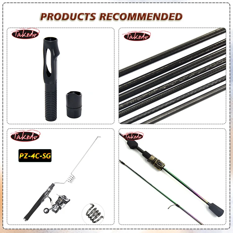 Takedo Fishing Rod Buildings Straight Camouflage Eva Foam Handle Hand