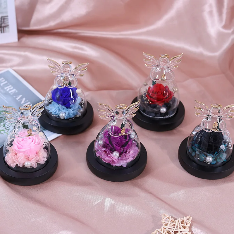 Hot Sell Every Love Preserved Real Touch Roses Rose Flowers Arrangement