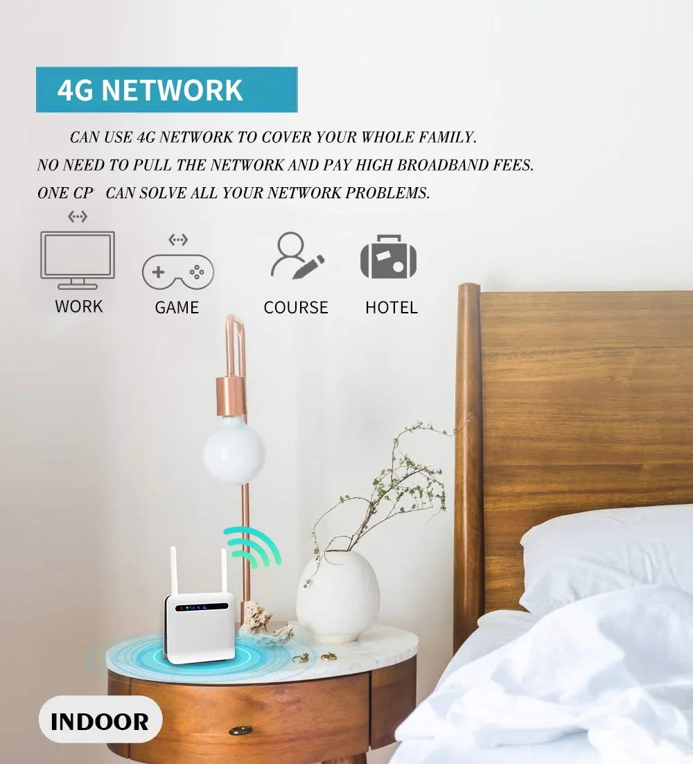 4g Home Rj11 Volte Router Cpe Builtin Battery Powered Access Point