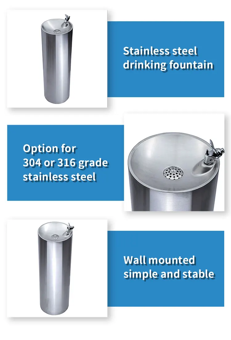 Outdoor Park Drinking Water Fountain Stainless Steel Schools Water ...