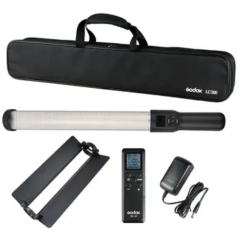 Godox LC500 3300K-5600K LED Handle Video Stick Light Remote Control Built-in Battery detail image