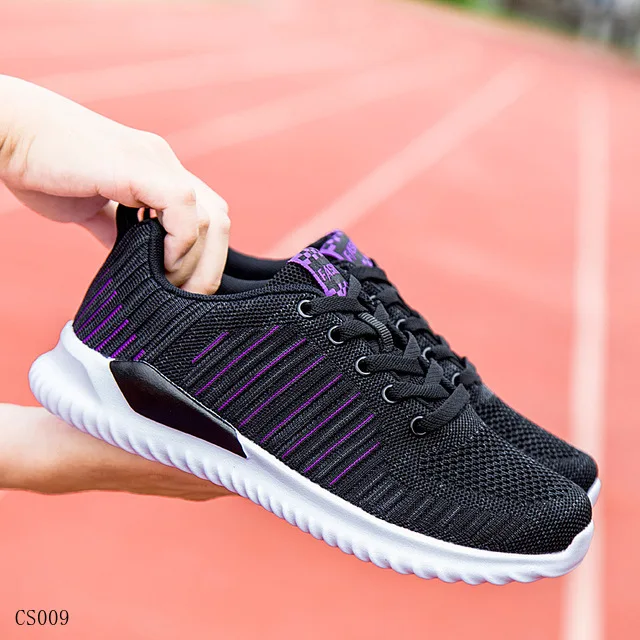 Новая модель кроссовок, повседневная спортивная обувь для бега, летающая вязаная обувь, женская спортивная обувь для бега