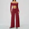 Red Top+Pants Set