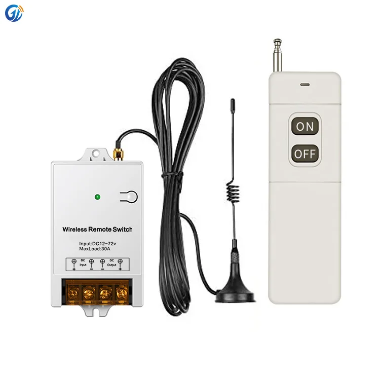 GLC 30a Relay 5km Long Range Remote Control On/Off Rf Switch Remote Starter Switch 12v Wireless Remote Switch With Feedback