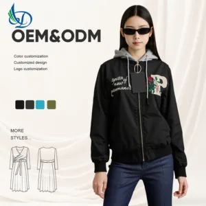 Zip-Up Pullover Hoodie Sweatpants Colors Eco-Friendly Distressed Embroidered Print