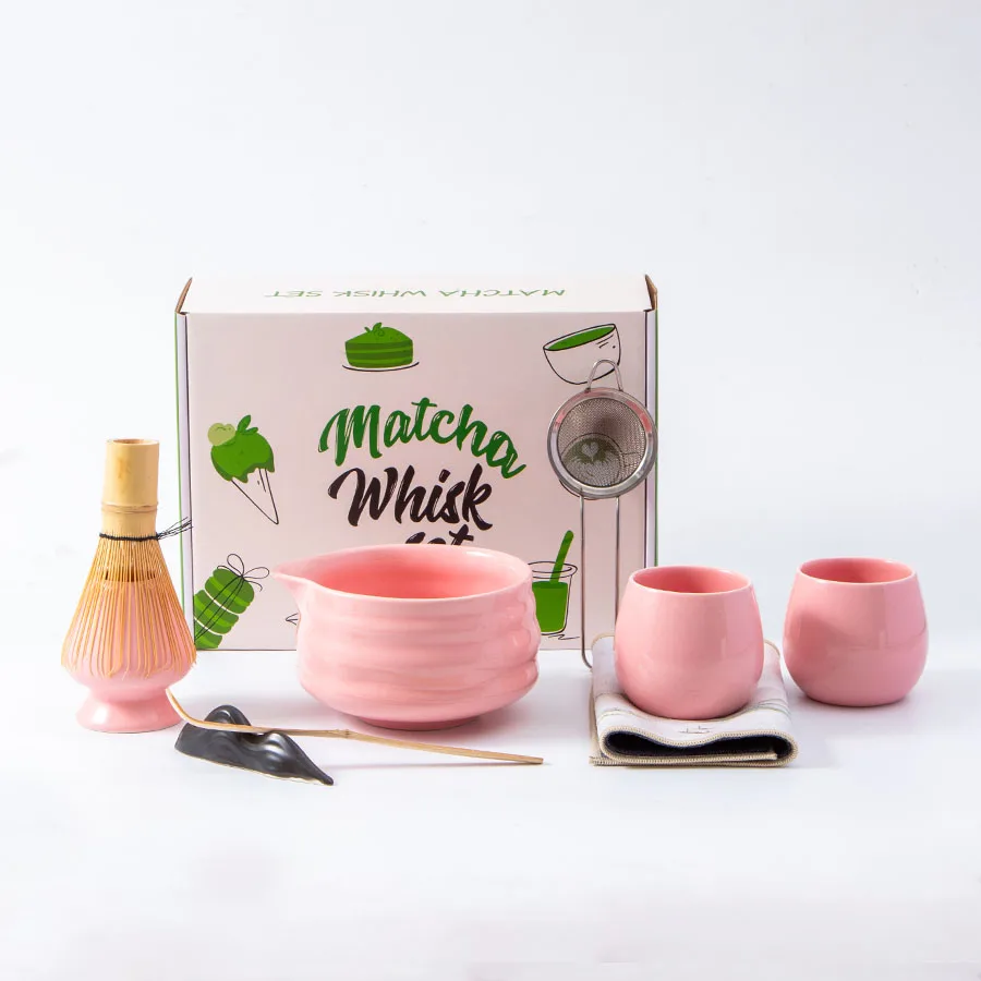 Matcha Whisk Set - Eco-Friendly Gift Box with 9 Pieces