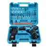 Blue 12V Two Electricity One Charge +24 Piece Set Toolbox Flat Insert