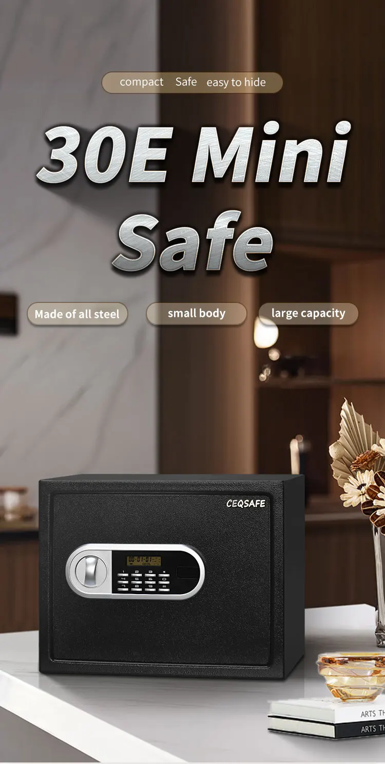 CEQSAFE Small Household Digital Security Box with Electronic Digital Lock Mini Steel Safe Box manufacture
