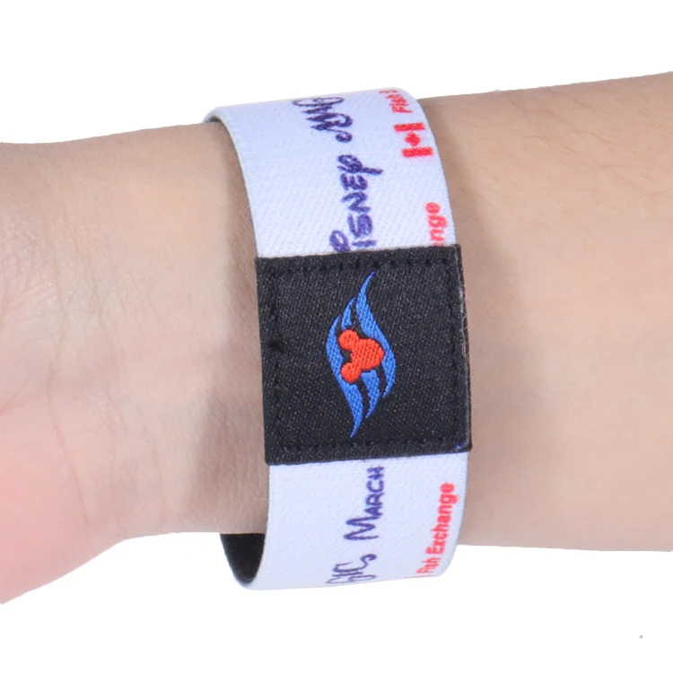 Custom Logo Design Stretchy Promotional Soft Polyester Event Mens Rfid