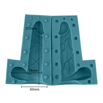 3d Cake Tools High-Quality Liquid Silicone Mold Making Penis Silicone Penis candy Chocolate Mold Penis Shaped Mold/