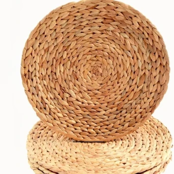Hotselling Round Wicker Baskets Hand Woven Tray Storage Baskets Natural Water Hyacinth Small Basket for  Kitchen Table