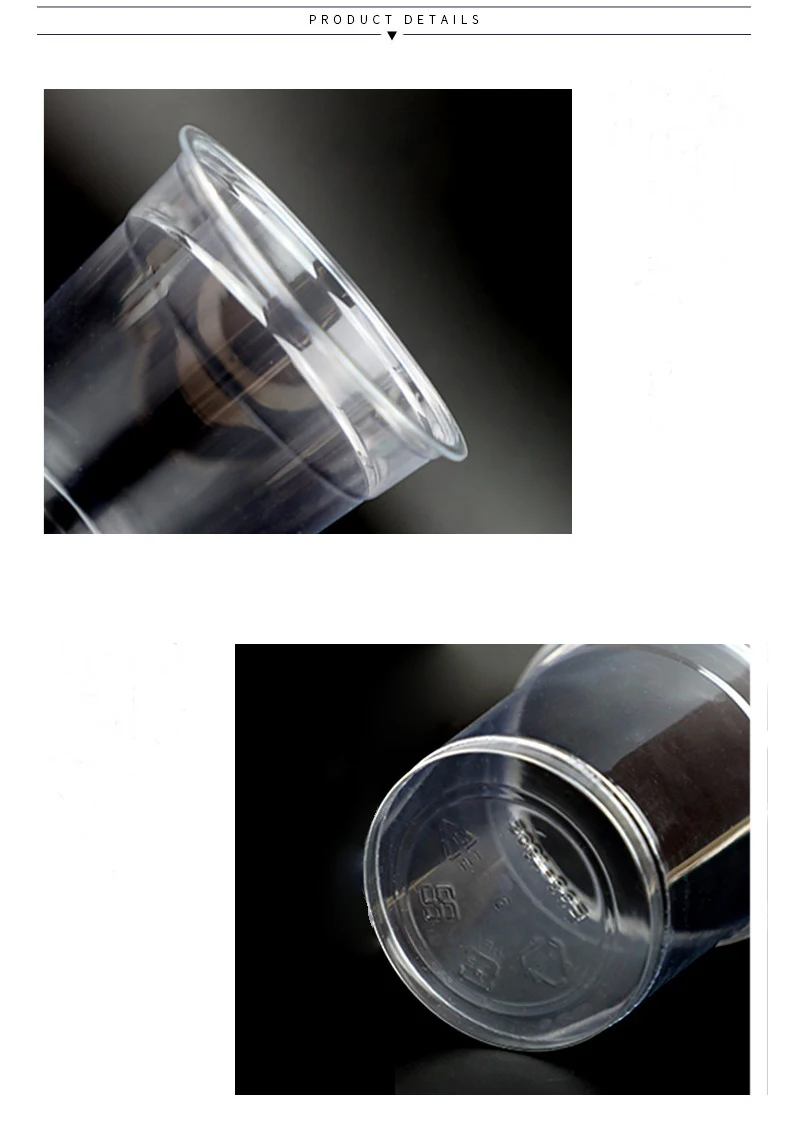 98MM 18oz PET Cold Drink Cup Disposable Transparent Cup Coffee Takeaway Cup 500ml manufacture