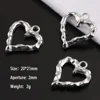 012 Ripple Hollow Heart 1PCS
