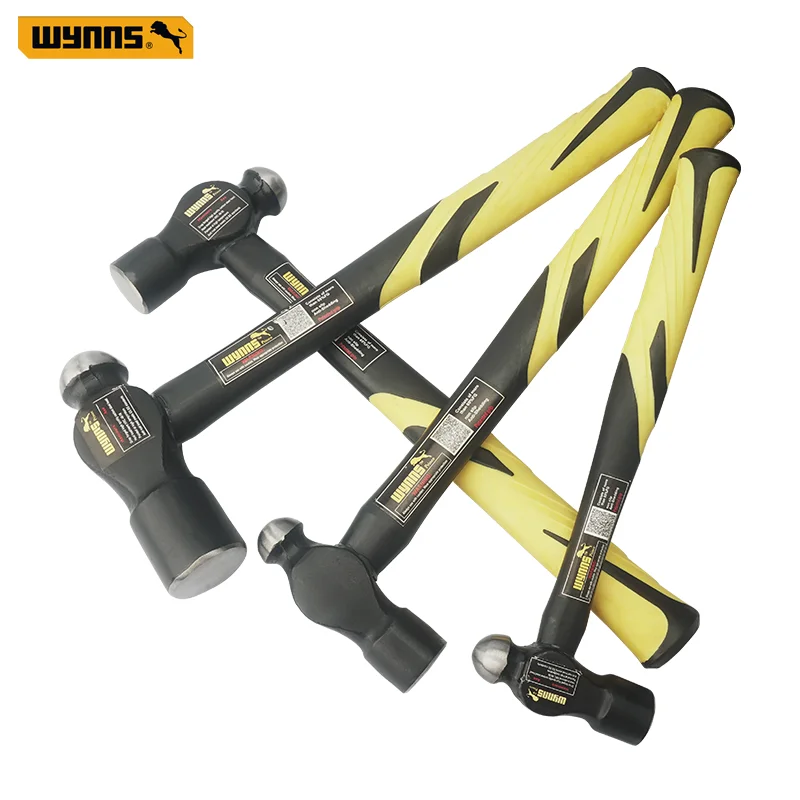 Wynns шариковый молоток машинист для металлообработки плоская и закругленная ручка из стекловолокна