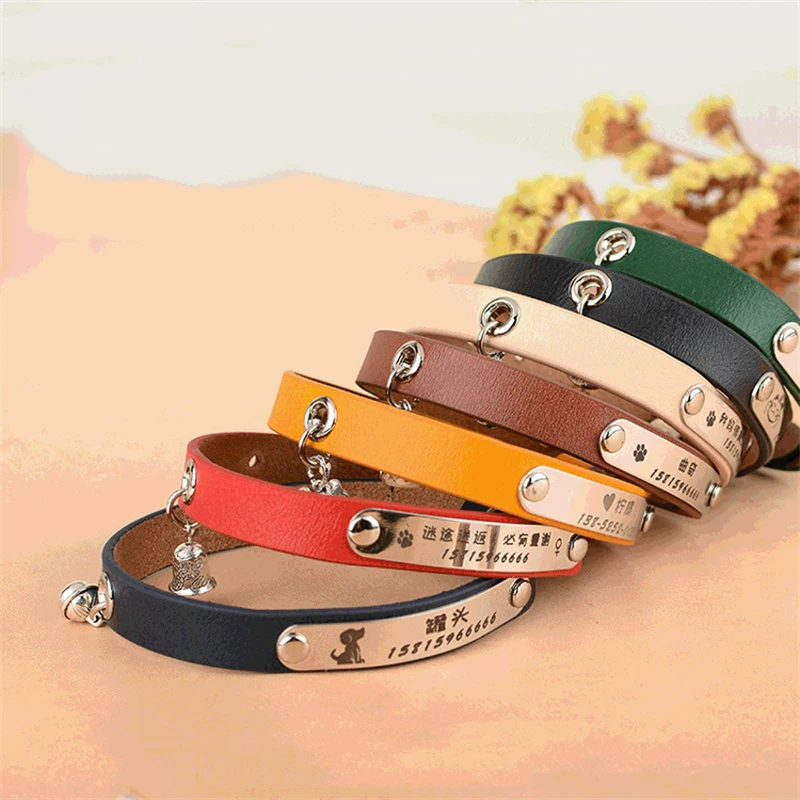 Pu Leather Dog Collar Dog Collar And Leash Set Leather Leather Dog
