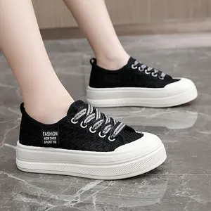 ZY3363 Made in China Fashion Trend Comfortable Women's Shoes Breathable Thick-soled Heightening Flat Shoes