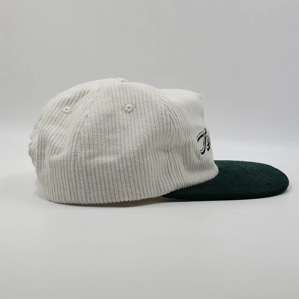 Custom 5 Panel Low Profile Embroidery Corduroy Unstructured High Quality Flat Bill Adjust Wholesale Snapback Caps Hat