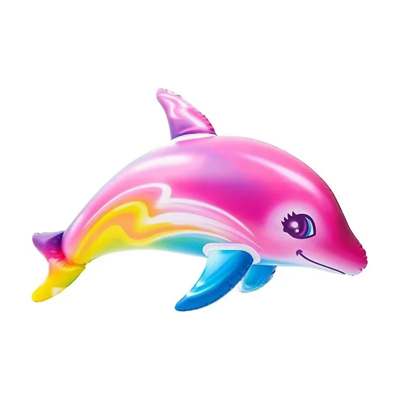 Aufblasbarer Delfin – 80 X 25 Cm – Für Pool, Strand & Wasserspaß – Aus Dickem PVC, Platzsparend & Wiederverwendbar – Für Kinder & Erwachsene
