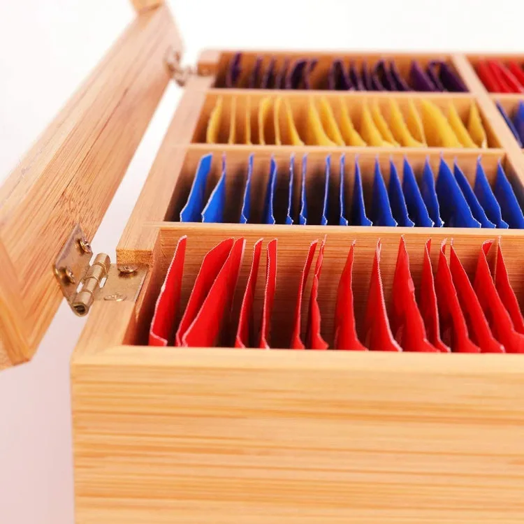 Лидер продаж, прочный многофункциональный настольный контейнер для хранения мелочей, бамбуковые коробки для чая