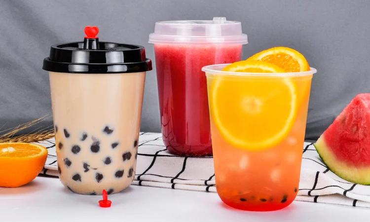 Custom Logo Disposable U Shape 500ml Injection Boba Tea PP Cup