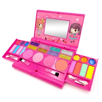 Amazon Hot Sale With Mirror Girls Favorite Safe Non-Toxic Holiday Kids Gift Foldable Makeup Palette